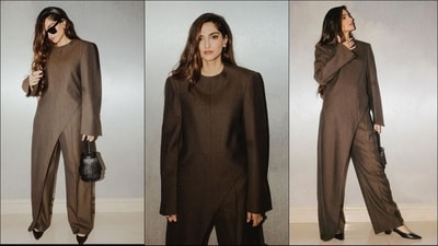 Sonam Kapoor is the ultimate fashionista, who always hits the style targets like a pro. Be it a sartorial saree or a bossy jumpsuit, the stylish diva can pull off any look to perfection. Just a day ago, Sonam turned heads in a classy back dress, and this time the diva effortlessly exudes chic vibes in an all-brown look. With the back to back sartorial choices, she is proving her fashion finesse and serving the style inspiration to all her followers. Sonam is quite active on social media and her glamorous Insta-diaries are a treasure trove of fashion goals for all her fans. Her latest stunning look is no exception and is sure to leave you in awe. (Instagram/@sonamkapoor) Sonam Kapoor is the ultimate fashionista, who always hits the style targets like a pro. Be it a sartorial saree or a bossy jumpsuit, the stylish diva can pull off any look to perfection. Just a day ago, Sonam turned heads in a classy back dress, and this time the diva effortlessly exudes chic vibes in an all-brown look. With the back to back sartorial choices, she is proving her fashion finesse and serving the style inspiration to all her followers. Sonam is quite active on social media and her glamorous Insta-diaries are a treasure trove of fashion goals for all her fans. Her latest stunning look is no exception and is sure to leave you in awe. (Instagram/@sonamkapoor)