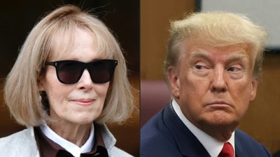 Columnist E Jean Carroll (L). Ex-US President Donald Trump. (AFP) Columnist E Jean Carroll (L). Ex-US President Donald Trump. (AFP)