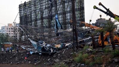 Five people were killed after a hoarding fell in Kiwale on April 17, 2023. (HT FILE)