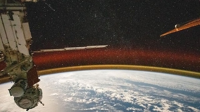 The image shows Earth captured from the ISS. (Instagram/@iss) The image shows Earth captured from the ISS. (Instagram/@iss)