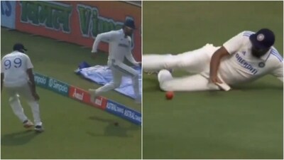 Twin fielding lapses in England's second innings on Day 3 (X) Twin fielding lapses in England's second innings on Day 3 (X)