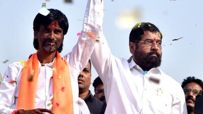 Navi Mumbai, India - Jan. 27, 2024:Maratha Quota activist Manoj Jarange Patil ends protest after Maharashtra CM Eknath Shinde Government accepts all demands at Chhatrapati Shivaji Maharaj Chowk Vashi, in Navi Mumbai, India, on Saturday, January 27, 2024. (Photo by Bachchan Kumar/ HT PHOTO) (HT PHOTO) Navi Mumbai, India - Jan. 27, 2024:Maratha Quota activist Manoj Jarange Patil ends protest after Maharashtra CM Eknath Shinde Government accepts all demands at Chhatrapati Shivaji Maharaj Chowk Vashi, in Navi Mumbai, India, on Saturday, January 27, 2024. (Photo by Bachchan Kumar/ HT PHOTO) (HT PHOTO)