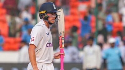 England's Ollie Pope acknowledges the crowd as he walks towards the pavilion after the end of play on the third day (PTI) England's Ollie Pope acknowledges the crowd as he walks towards the pavilion after the end of play on the third day (PTI)