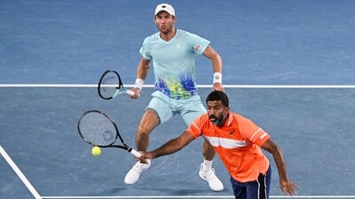 The first set was a tight affair, with Bopanna-Ebden having to settle it in a perfect tie-breaker. (AFP)