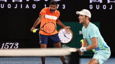 The Indo-Australian pair defeated Italy's Simone Bolelli, Andrea Vavassori 7-6(0) 7-5. (AFP)