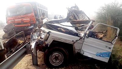 The accident occurred at the 30km mark on the expressway on the road leading from Noida to Agra, said assistant commissioner of police 4, Greater Noida, Rudra Kumar Singh. (Manoj Dhaka/HT Photo (Representational image)) The accident occurred at the 30km mark on the expressway on the road leading from Noida to Agra, said assistant commissioner of police 4, Greater Noida, Rudra Kumar Singh. (Manoj Dhaka/HT Photo (Representational image))