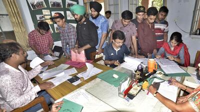 When compared to neighbouring states, Punjab’s GER is the lowest. The report revealed that Haryana’s GER was 33.3%; Himachal Pradesh at 43.1%; and Rajasthan at 28.6%. The survey released by the Union Ministry of Education for AISHE 2021-22, was held between November 18, 2022 and March 2023. (File) When compared to neighbouring states, Punjab’s GER is the lowest. The report revealed that Haryana’s GER was 33.3%; Himachal Pradesh at 43.1%; and Rajasthan at 28.6%. The survey released by the Union Ministry of Education for AISHE 2021-22, was held between November 18, 2022 and March 2023. (File)