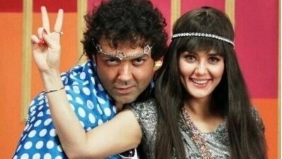 Preity Zinta shares a funky picture with Bobby Deol Preity Zinta shares a funky picture with Bobby Deol