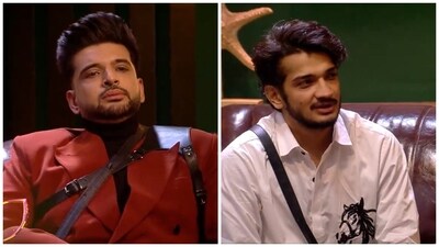 Karan Kundrra cheered Munawar Faruqui up on Bigg Boss 17. Karan Kundrra cheered Munawar Faruqui up on Bigg Boss 17.