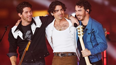 Nick Jonas, Joe Jonas and Kevin Jonas are in India for the Lollapalooza show. Nick Jonas, Joe Jonas and Kevin Jonas are in India for the Lollapalooza show.