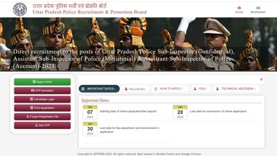 Last date to apply for UP Police SI and ASI posts is tomorrow Last date to apply for UP Police SI and ASI posts is tomorrow
