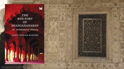 The book against the backdrop of the Khas Mahal (photo courtesy Anisha Shekhar Mukherji) The book against the backdrop of the Khas Mahal (photo courtesy Anisha Shekhar Mukherji)
