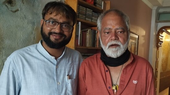 Director Arvvind Kumar Pandey with actor Sanjay Mishra