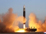This photo provided by the North Korean government shows what it says is an intercontinental ballistic missile in a launching drill This photo provided by the North Korean government shows what it says is an intercontinental ballistic missile in a launching drill