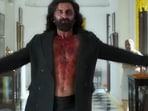 Ranbir Kapoor in a still from Animal. Ranbir Kapoor in a still from Animal.