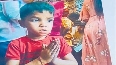 3-yr-old, reported missing on Jan 26, found dead in tank 3-yr-old, reported missing on Jan 26, found dead in tank