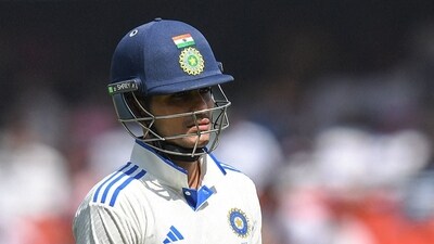 Shubman Gill's poor form in Test cricket continued as he fell for a two-ball duck. India ended up losing their top five for just 107 runs.&nbsp; (AFP)