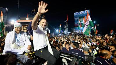 Congress leader Rahul Gandhi during the party's Bharat Jodo Nyay Yatra in West Bengal’s Siliguri on Sunday. (Image shared by AICC) Congress leader Rahul Gandhi during the party's Bharat Jodo Nyay Yatra in West Bengal’s Siliguri on Sunday. (Image shared by AICC)