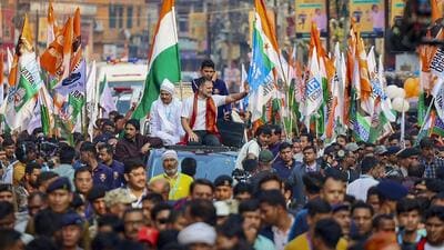 Congress leader Rahul Gandhi in Siliguri on Sunday. (PTI) Congress leader Rahul Gandhi in Siliguri on Sunday. (PTI)