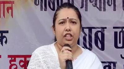 Former Youth Congress President Angkita Dutta (ANI Photo) Former Youth Congress President Angkita Dutta (ANI Photo)