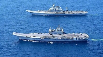 INS Vikrant and INS Vikramaditya. INS Vikrant and INS Vikramaditya.