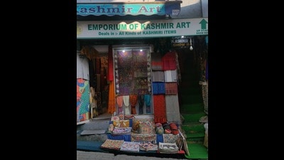 Many Kashmiri traders have set up businesses in McLeodganj. (HT Photo) Many Kashmiri traders have set up businesses in McLeodganj. (HT Photo)