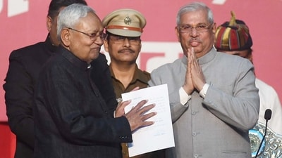 Nitish Kumar said he is back to where he was after his NDA-wapsi on Sunday. Nitish Kumar said he is back to where he was after his NDA-wapsi on Sunday.