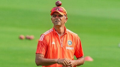 India's head coach Rahul Dravid during a practice session ahead of the first cricket test match between India and England at Rajiv Gandhi International Cricket Stadium, in Hyderabad (PTI) India's head coach Rahul Dravid during a practice session ahead of the first cricket test match between India and England at Rajiv Gandhi International Cricket Stadium, in Hyderabad (PTI)