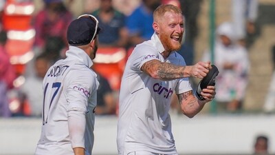England's Ben Stokes and teammate celebrates a wicket. (PTI) England's Ben Stokes and teammate celebrates a wicket. (PTI)