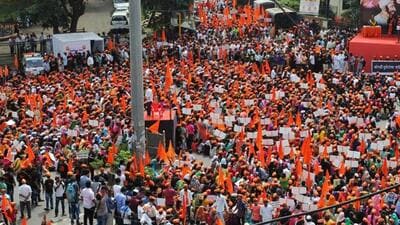 The state government on Saturday yielded to the demands of pro-quota protestors, agreeing to issue Kunbi certificates. This decision, announced by Chief Minister Eknath Shinde, was accompanied by the issuance of a draft notification on the same day. (HT FILE) The state government on Saturday yielded to the demands of pro-quota protestors, agreeing to issue Kunbi certificates. This decision, announced by Chief Minister Eknath Shinde, was accompanied by the issuance of a draft notification on the same day. (HT FILE)