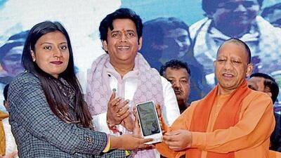 Uttar Pradesh chief minister Yogi Adityanath at an event in Gorakhpur on Sunday. Gorakhpur MP Ravi Kishan Shukla is also seen. (HT ) Uttar Pradesh chief minister Yogi Adityanath at an event in Gorakhpur on Sunday. Gorakhpur MP Ravi Kishan Shukla is also seen. (HT )