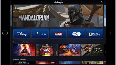 This image provided by Disney shows a product image of Disney Plus on a tablet. (AP) This image provided by Disney shows a product image of Disney Plus on a tablet. (AP)
