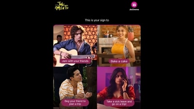 ‘Jab Mila Tu’ trend: A post shared by JioCinema on X. (X/@JioCinema) ‘Jab Mila Tu’ trend: A post shared by JioCinema on X. (X/@JioCinema)