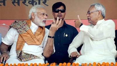 Prime Minister Narendra Modi and outgoIng Bihar CM Nitish Kumar (File) Prime Minister Narendra Modi and outgoIng Bihar CM Nitish Kumar (File)