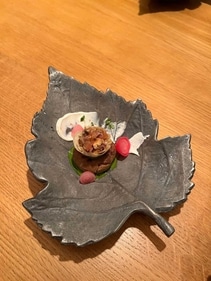 Welsh lamb galauti was one of the dishes that was crafted by chef Vineet Bhatia for the dinner Welsh lamb galauti was one of the dishes that was crafted by chef Vineet Bhatia for the dinner
