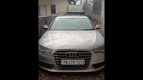 One of the cars recovered by Mohali police. (HT Photo)