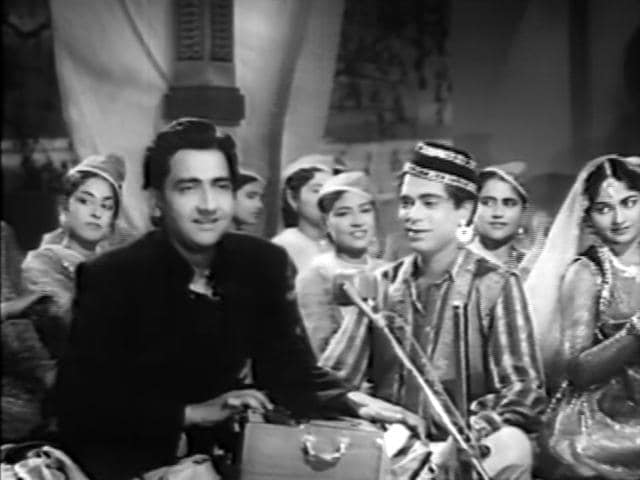 A still of Sahir Ludhianvi’s immortal qawwali in “Barsat ki Raat”. A still of Sahir Ludhianvi’s immortal qawwali in “Barsat ki Raat”.