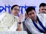 West Bengal chief minister Mamata Banerjee with Trinamool Congress general secretary Abhishek Banerjee. West Bengal chief minister Mamata Banerjee with Trinamool Congress general secretary Abhishek Banerjee.