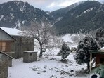 A glimpse of the snow-clad upper reaches of the Himalayas in J&K's Bandipora on January 27. A glimpse of the snow-clad upper reaches of the Himalayas in J&K's Bandipora on January 27.