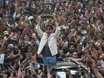 Munawar Faruqui got a hero's welcome in Dongri.