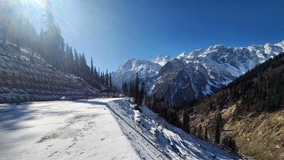 A glimpse of the snow-clad area near the Atal tunnel in Manali last weekend. (ANI Photo) A glimpse of the snow-clad area near the Atal tunnel in Manali last weekend. (ANI Photo)