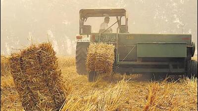 Between 2018 and 2022, 92,000 machines for in-situ (at the original site of) management of stubble were given to farmers, out of which 11,000 (14%) could not be located, leading to a loss of about  ₹350 crore. (HT File)