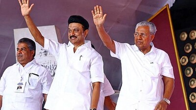 Chief ministers Pinarayi Vijayan and MK Stalin inaugurate the Vaikom Satyagraha centenary celebrations. (PTI) Chief ministers Pinarayi Vijayan and MK Stalin inaugurate the Vaikom Satyagraha centenary celebrations. (PTI)