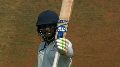 Karan Sharma guided UP to a thrilling win. Karan Sharma guided UP to a thrilling win.