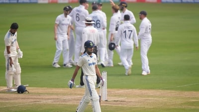 India's Shubman Gill, in the foreground, walks back to the pavilion as England players celebrate his dismissal during the second day of their first cricket test in Hyderabad, India, Friday, Jan. 26 (AP) India's Shubman Gill, in the foreground, walks back to the pavilion as England players celebrate his dismissal during the second day of their first cricket test in Hyderabad, India, Friday, Jan. 26 (AP)