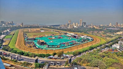 Mumbai, India. Jan 27,2024 - Maharashtra government and the Brihanmumbai Municipal Corporation (BMC) proposed a theme park at the racecourse, which is spread over 120 acres in South Mumbai. Jan 27,2024 (Photo by Raju Shinde/HT Photo)