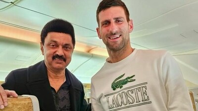 Tamil Nadu Chief Minister M K Stalin(left) and tennis superstar Novak Djokovic (X(formerly Twitter)/@mkstalin) Tamil Nadu Chief Minister M K Stalin(left) and tennis superstar Novak Djokovic (X(formerly Twitter)/@mkstalin)