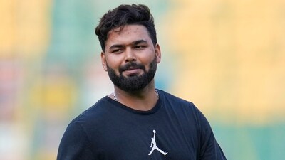 India's Rishabh Pant after his net practice as part of his rehabilitation programme. (PTI) India's Rishabh Pant after his net practice as part of his rehabilitation programme. (PTI)