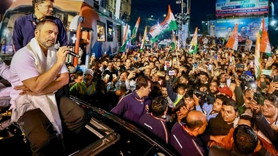 Congress leader Rahul Gandhi during the Bharat Jodo Nyay Yatra (PTI) Congress leader Rahul Gandhi during the Bharat Jodo Nyay Yatra (PTI)