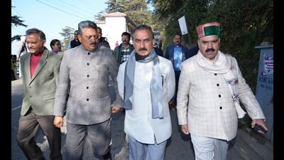 The Himachal Pradesh government has proposed an annual budget plan of ₹9,989.49 crore for 2024-25. This was stated by chief minister Sukhvinder Singh Sukhu here on Monday while presiding over the first session of the MLA priority meeting with the MLAs from Una, Hamirpur and Sirmaur districts. (HT Photo) The Himachal Pradesh government has proposed an annual budget plan of ₹9,989.49 crore for 2024-25. This was stated by chief minister Sukhvinder Singh Sukhu here on Monday while presiding over the first session of the MLA priority meeting with the MLAs from Una, Hamirpur and Sirmaur districts. (HT Photo)